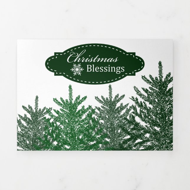 HOLIDAY PHOTO CARD | Christmas Tree Forest (Cover)