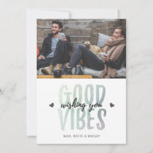 Holiday Photo Card | GOOD VIBES