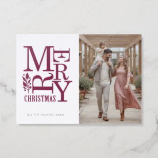 Holiday Photo Card | Merry Fun Type