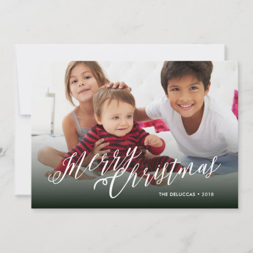 Holiday Photo Card Merry Scriptmas