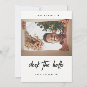 HOLIDAY PHOTO CARD Modern Chalkboard Christmas