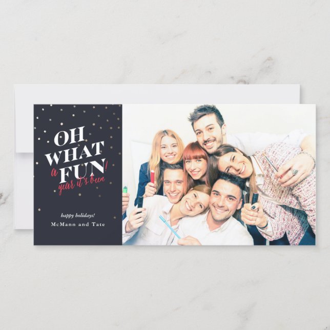 Holiday Photo Card *Oh What A Fun* (Front)