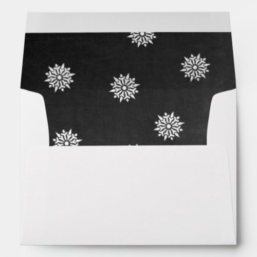 Holiday Photo Card _ Script on Chalkboard Envelope