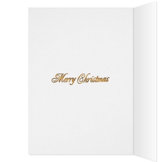 Holiday photo card White poinsettias (Inside (Left))