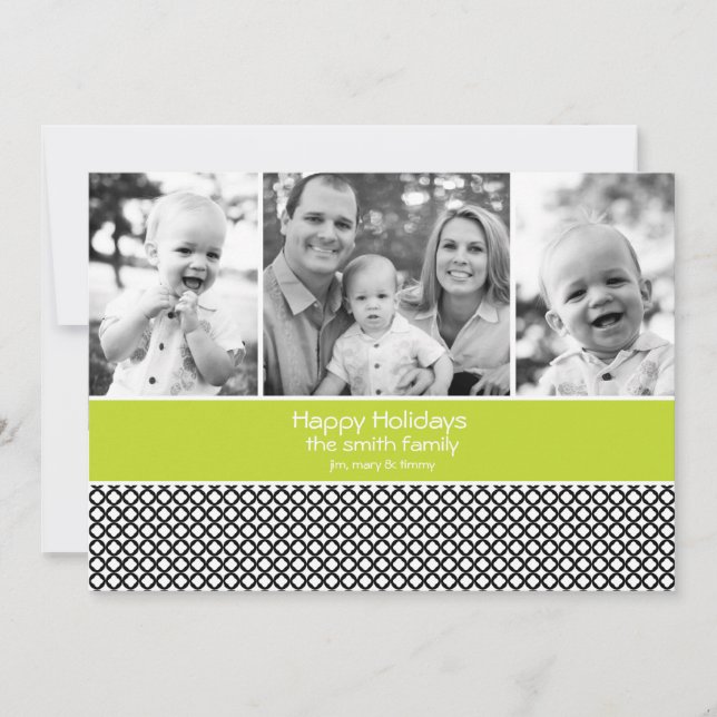 Holiday Photo Card with 3 photos (Front)