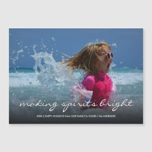 Holiday Photo Christmas Kids Making Spirits Bright