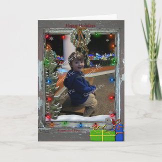 Holiday Photo Frame Greeting Card