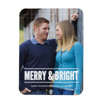 Holiday Photo Magnets Personalized Christmas by rua_25 at Zazzle