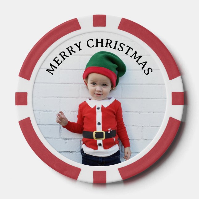 Holiday photo poker chips (Front)