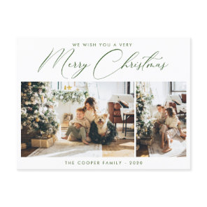 Holiday Photo Post Card | Modern Christmas