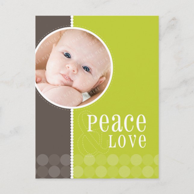 HOLIDAY PHOTO POSTCARD :: goodcheer 2P (Front)