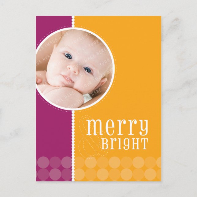 HOLIDAY PHOTO POSTCARD :: goodcheer 4P (Front)