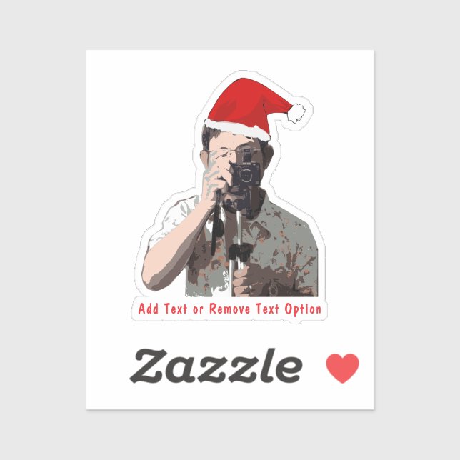 Holiday Photographer Christmas Sticker (Sheet)