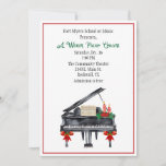 Holiday Piano Music Concert Recital Invitation