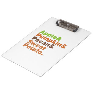 Holiday Pies ~ Festive Xmas Thanksgiving Christmas Clipboard