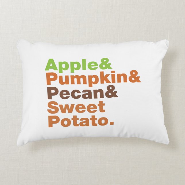 Holiday Pies ~ Festive Xmas Thanksgiving Christmas Decorative Pillow (Front)