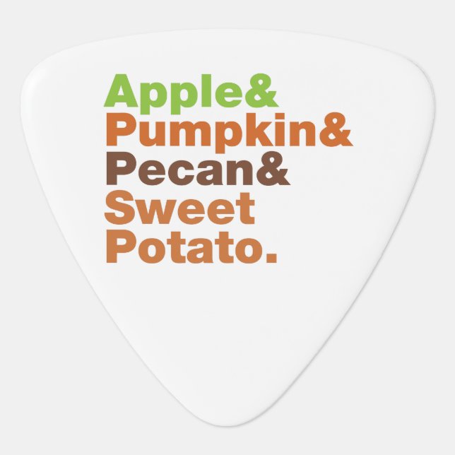 Holiday Pies ~ Festive Xmas Thanksgiving Christmas Guitar Pick (Front)