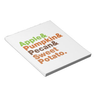 Holiday Pies ~ Festive Xmas Thanksgiving Christmas Notepad