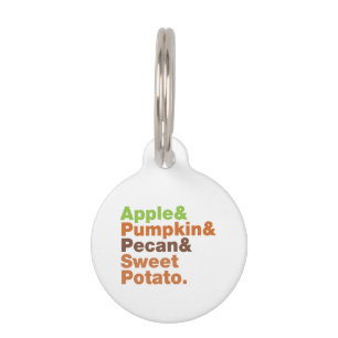 Holiday Pies ~ Festive Xmas Thanksgiving Christmas Pet ID Tag