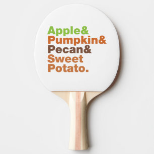 Holiday Pies ~ Festive Xmas Thanksgiving Christmas Ping-Pong Paddle