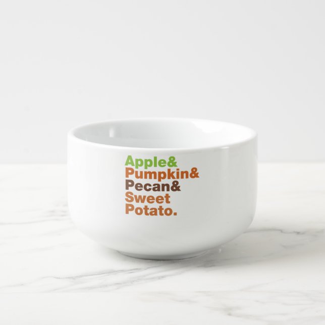 Holiday Pies ~ Festive Xmas Thanksgiving Christmas Soup Mug (Front)