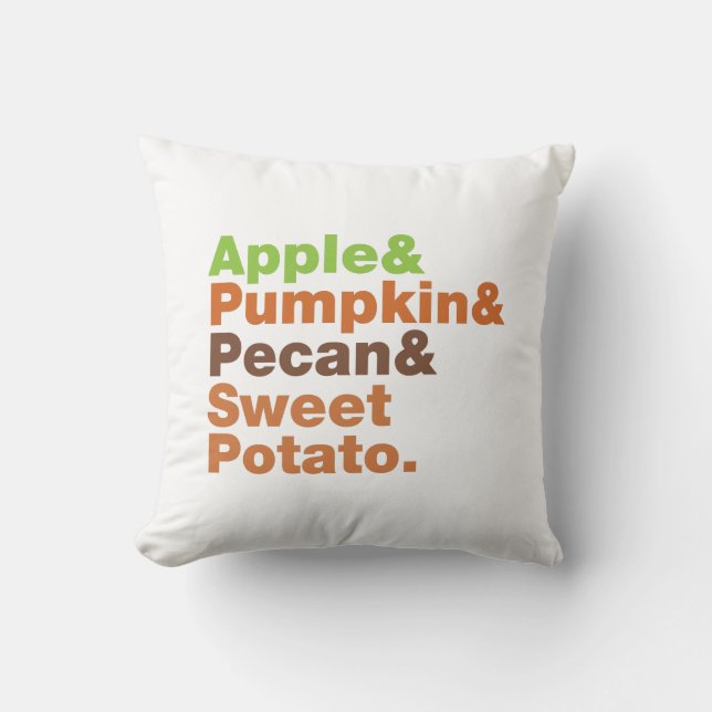 Holiday Pies ~ Festive Xmas Thanksgiving Christmas Throw Pillow (Front)