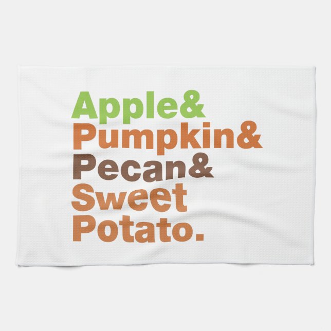 Holiday Pies ~ Festive Xmas Thanksgiving Christmas Towel (Horizontal)