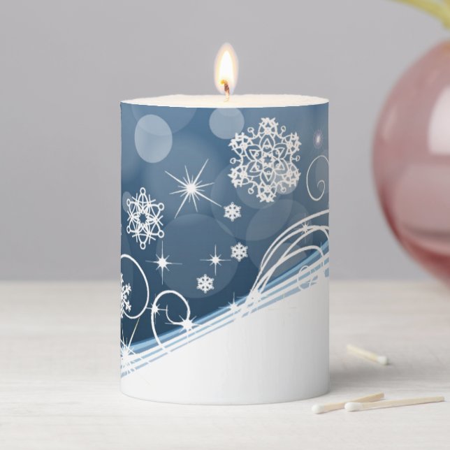 Holiday Pillar Candle (In Situ)