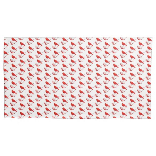 Holiday Pillow Case_Red Cardinal_King Size Pillow Case