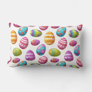 Holiday Pillow-Easter Eggs Lumbar Pillow