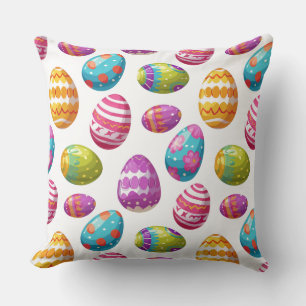 Holiday Pillow-Easter Eggs Throw Pillow
