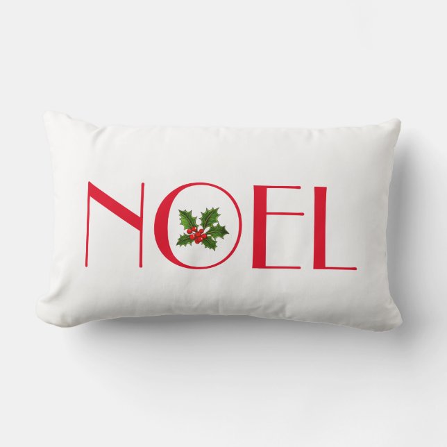 Holiday Pillow-Noel Lumbar Pillow (Front)