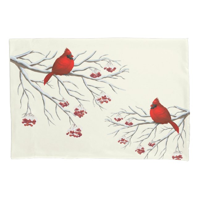 Holiday Pillowcase-Cardinals Pillow Case (Front)