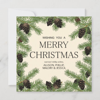 Holiday Pine Cone Garland Frame