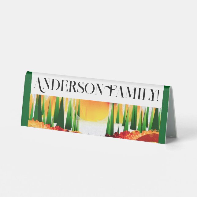 HOLIDAY PINE TABLE TENT (Back)