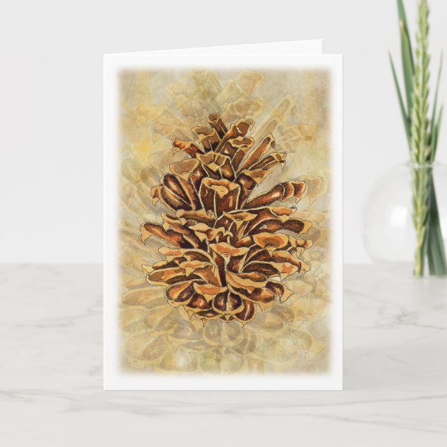 Holiday Pinecone Card (Front)