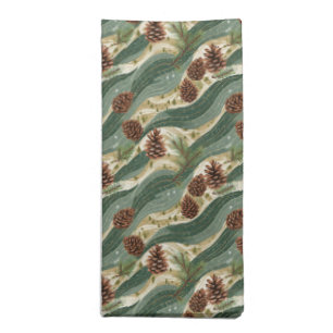 Holiday Pinecone Cloth Napkin