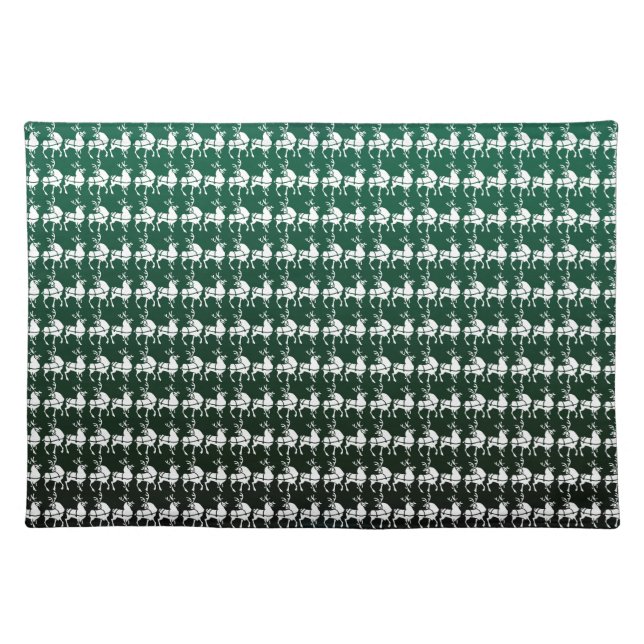 Holiday Place Mats Christmas Reindeer Party Decor (Front)