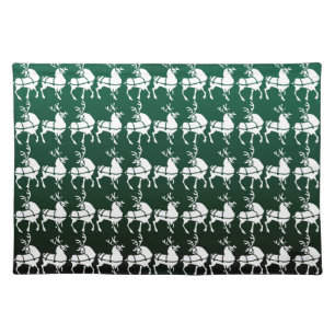 Holiday Place Mats Christmas Reindeer Party Decor