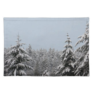 Holiday Place Mats Christmas Trees Party Decor