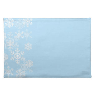 Holiday Placemat-Snowflakes Cloth Placemat