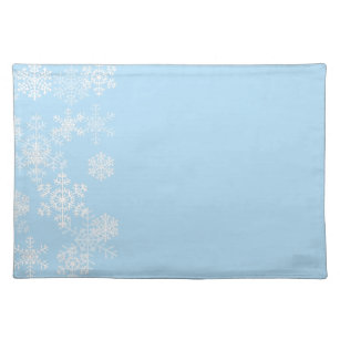 Holiday Placemat-Snowflakes Cloth Placemat
