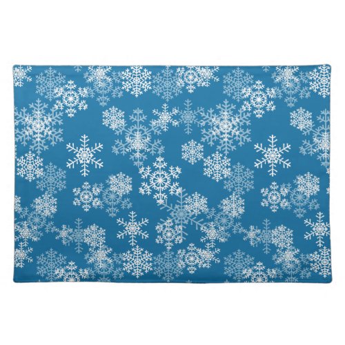 Holiday Placemat_Snowflakes Cloth Placemat