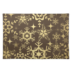 Holiday Placemat-Snowflakes Cloth Placemat