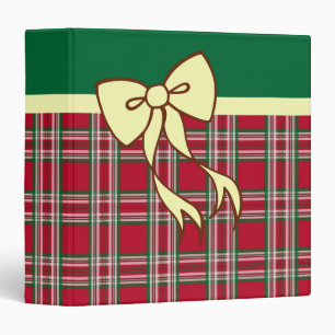 Holiday Plaid Binder