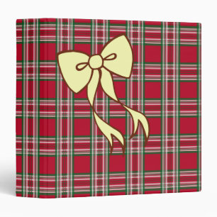 Holiday Plaid Binder