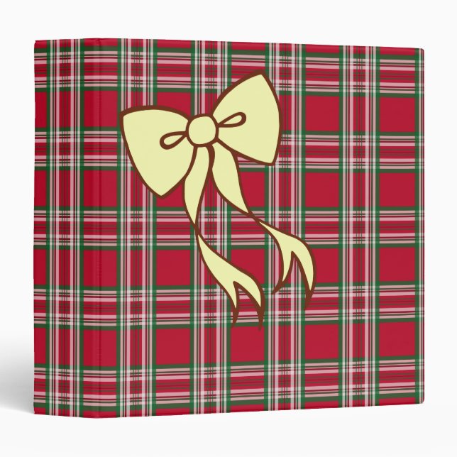 Holiday Plaid Binder (Front/Spine)
