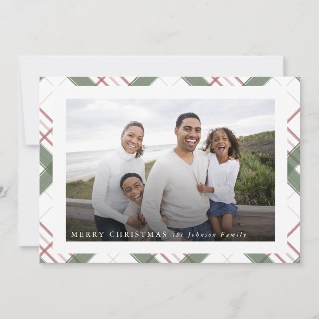 Holiday Plaid Card (Front)