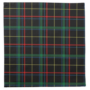 Holiday Plaid Cloth Cocktail Napkins