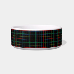 Holiday Plaid Dog Bowl